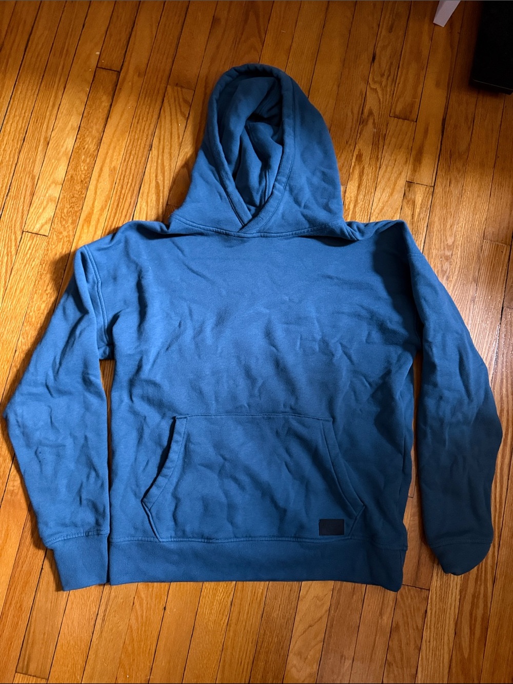Abercrombie & Fitch Blue Hooded Pullover Sweatshirt